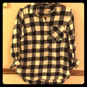 Black and White Merona Flannel